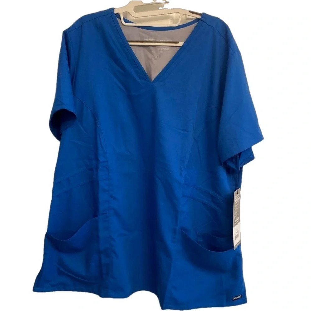 Grey's Anatomy Barco Scrub Top with Hip Pockets 2XL XXL - Picture 2 of 7